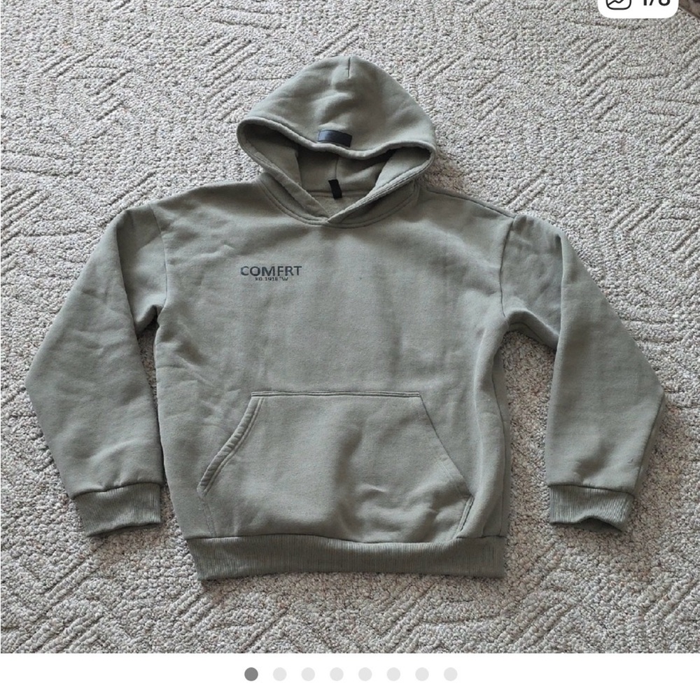 Comert Moss Green Hoodie and Sweats for Women